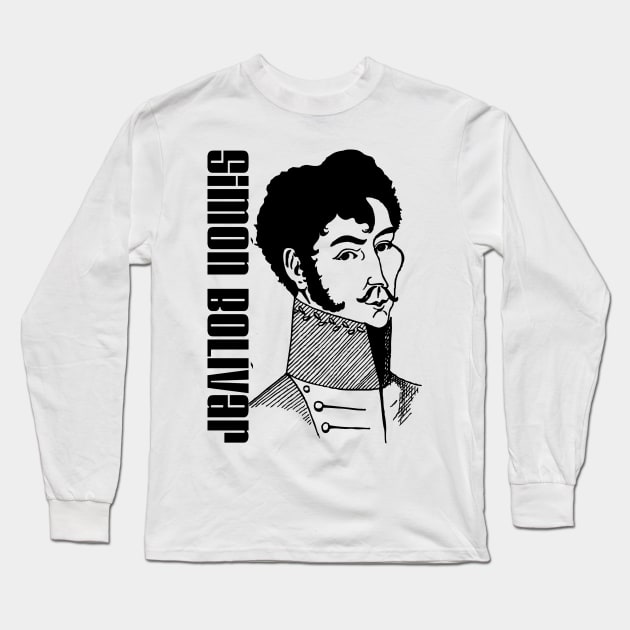 Simón Bolívar Long Sleeve T-Shirt by truthtopower